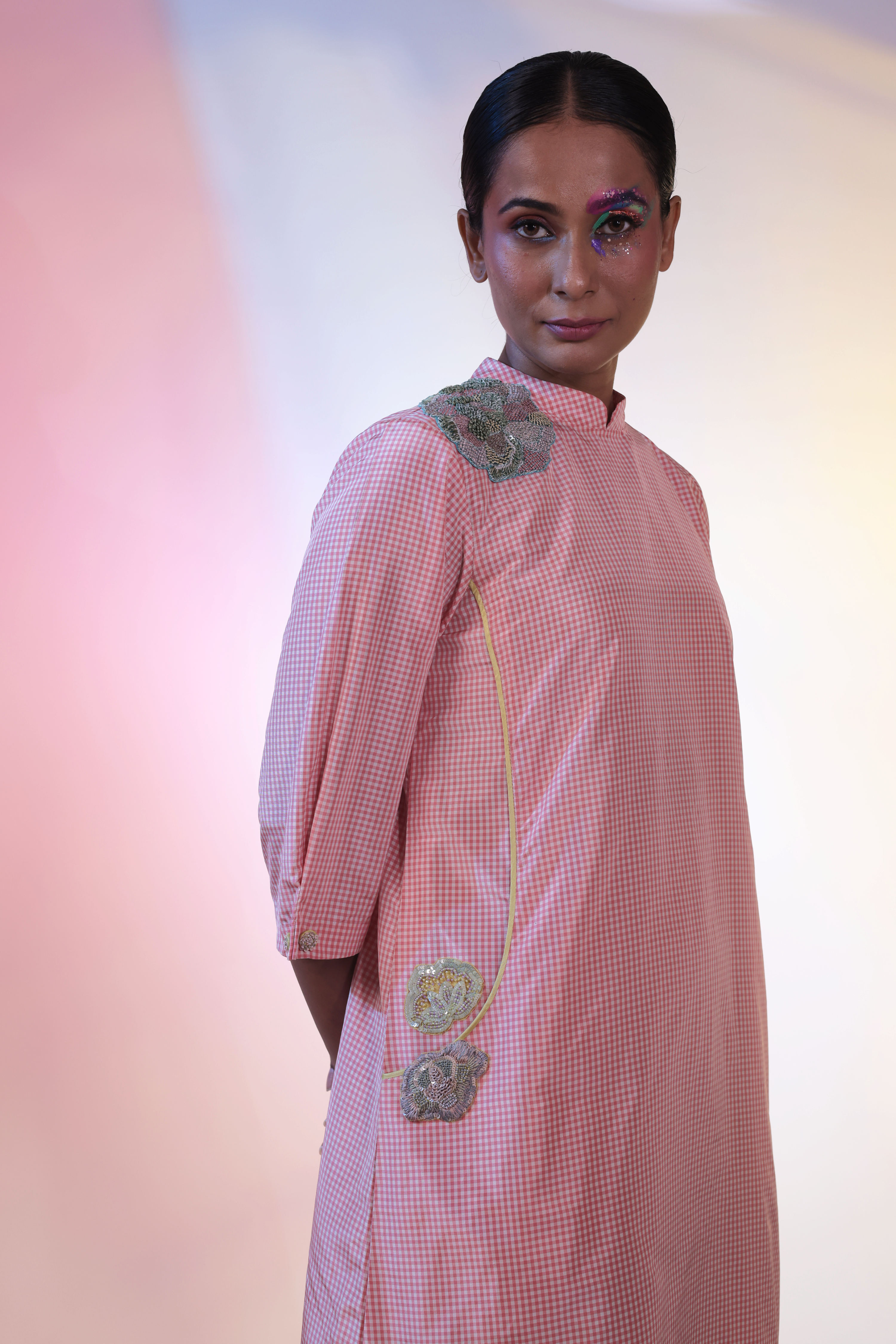 Pink Silk Dress