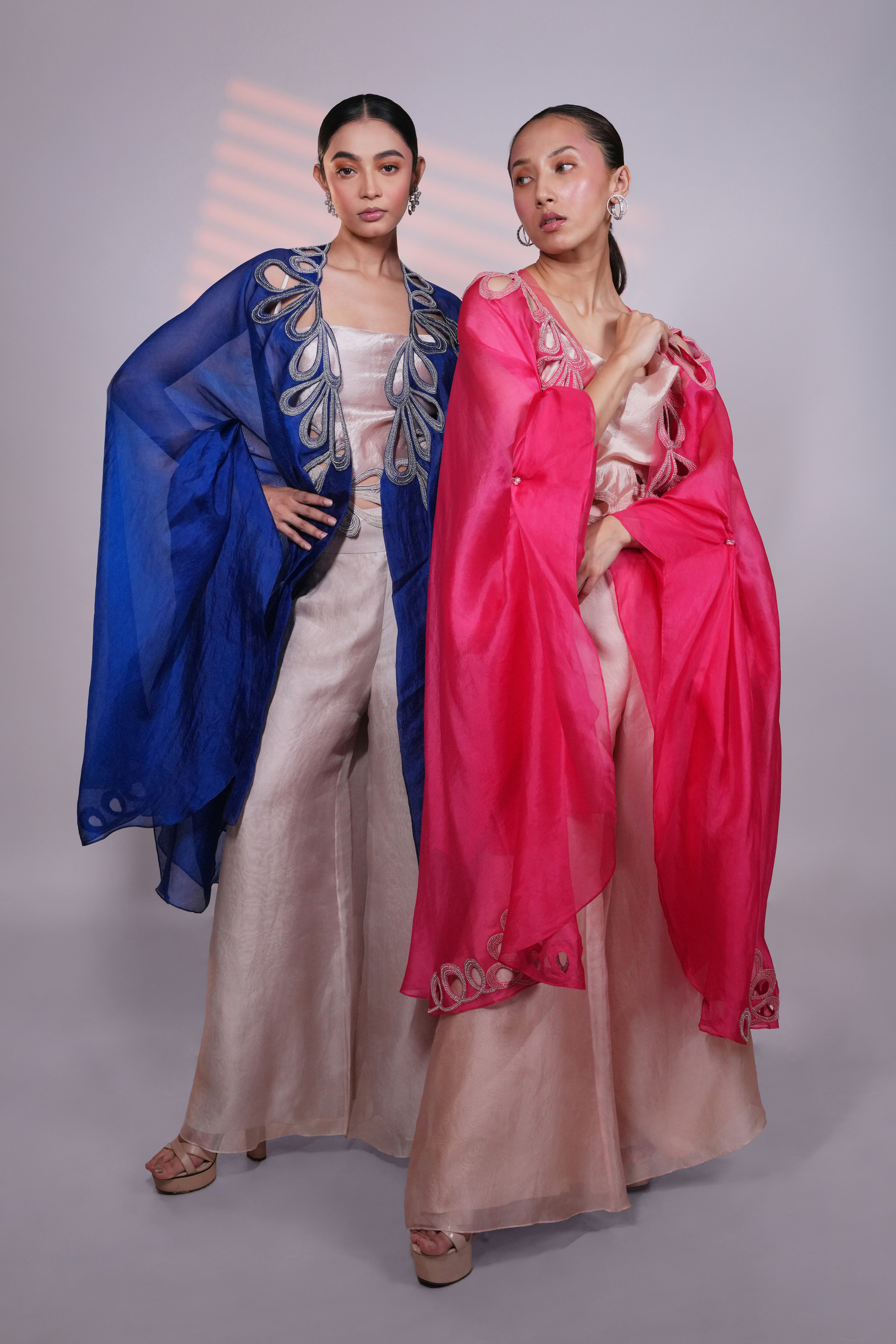 Blue Organza ReImagined Cape