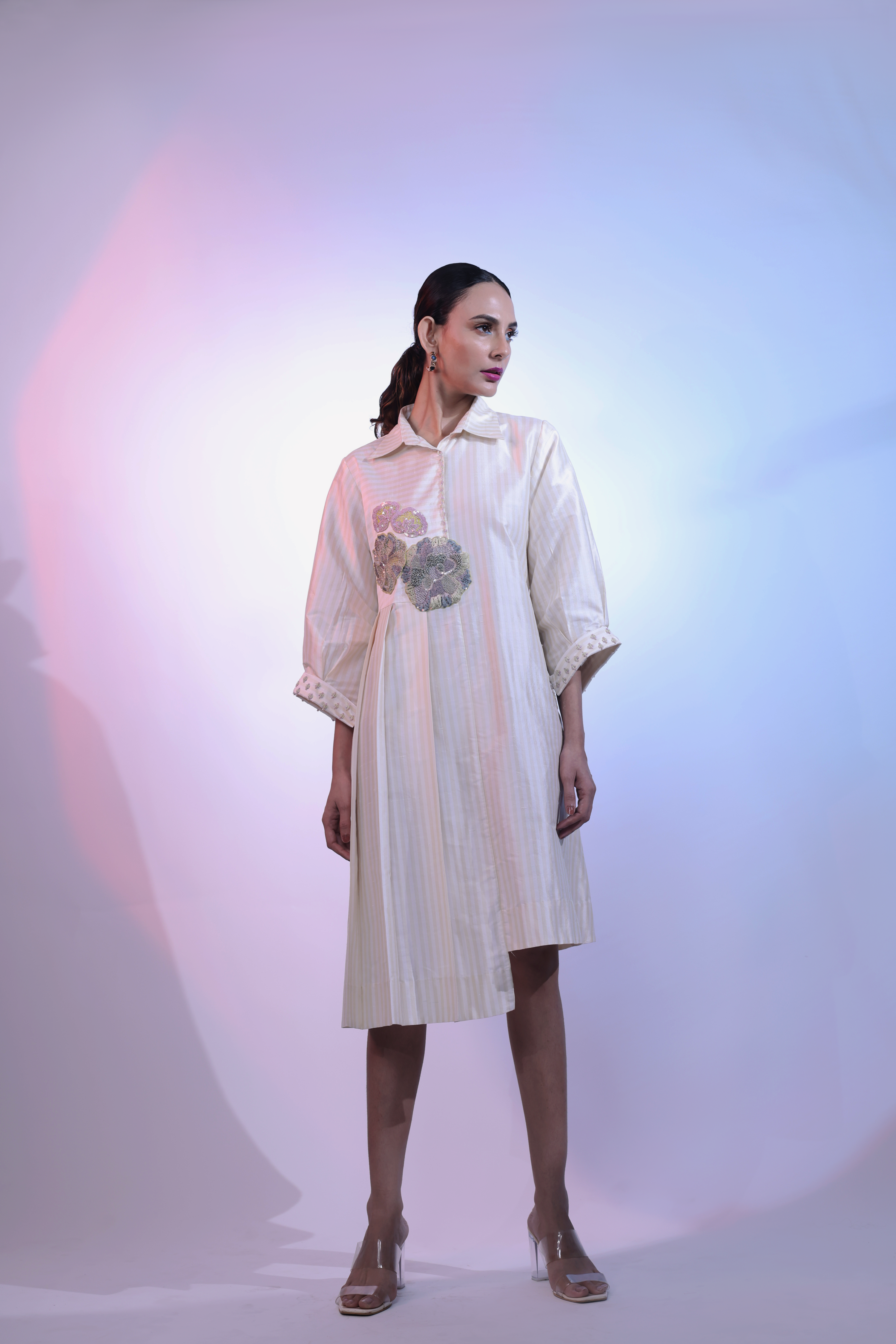 White Silk Dress