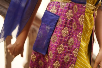Golden Yellow Leheriya Dress With Jacket