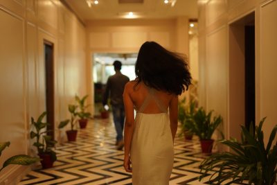 White Silk Dress