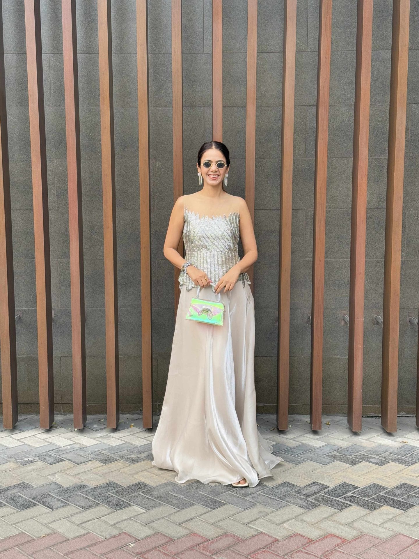 Silver Katdana Top With Skirt