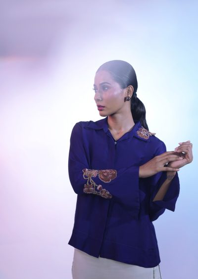 Purple Silk Shirt