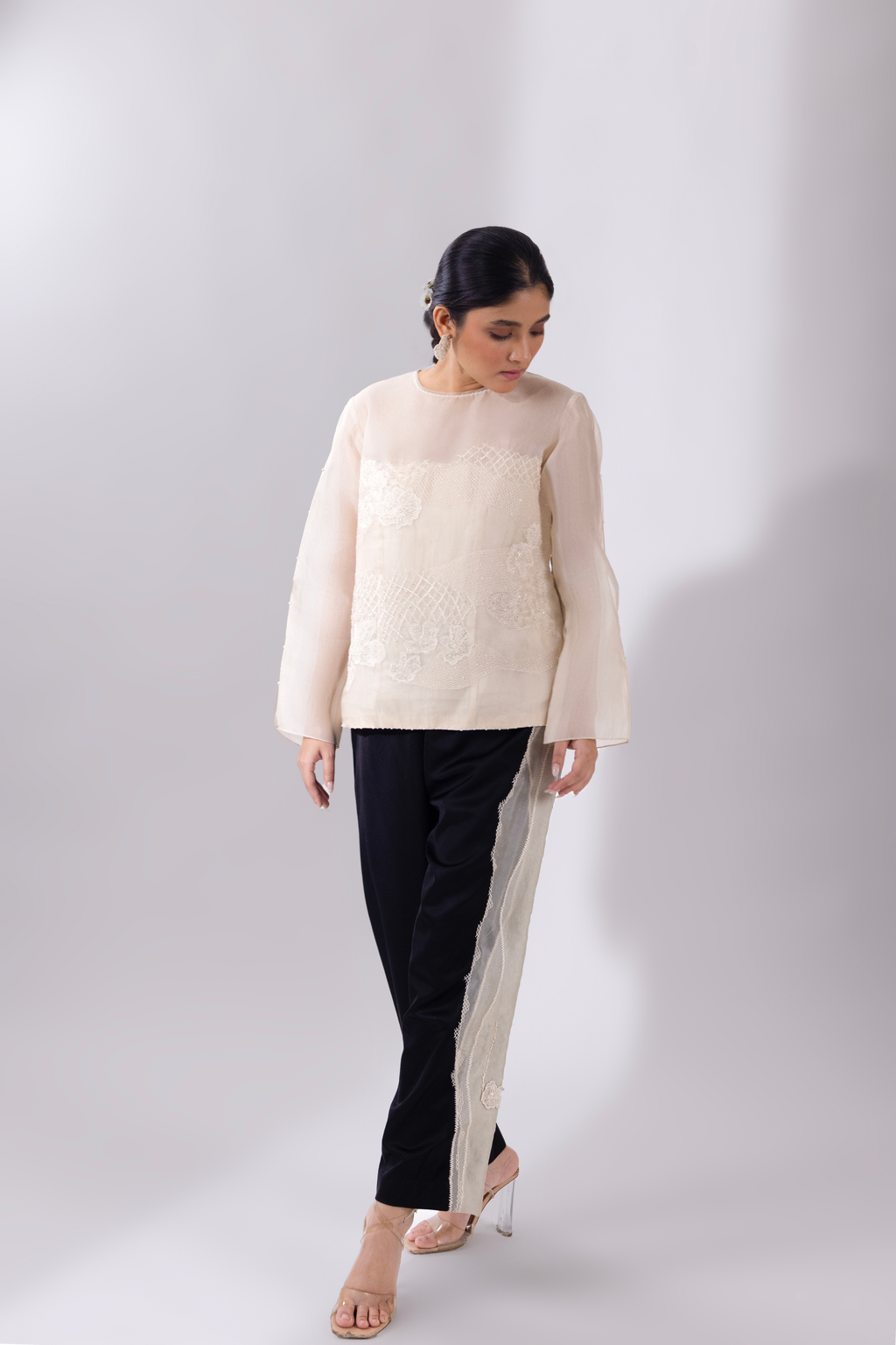 White WaveBorne Top With Pant