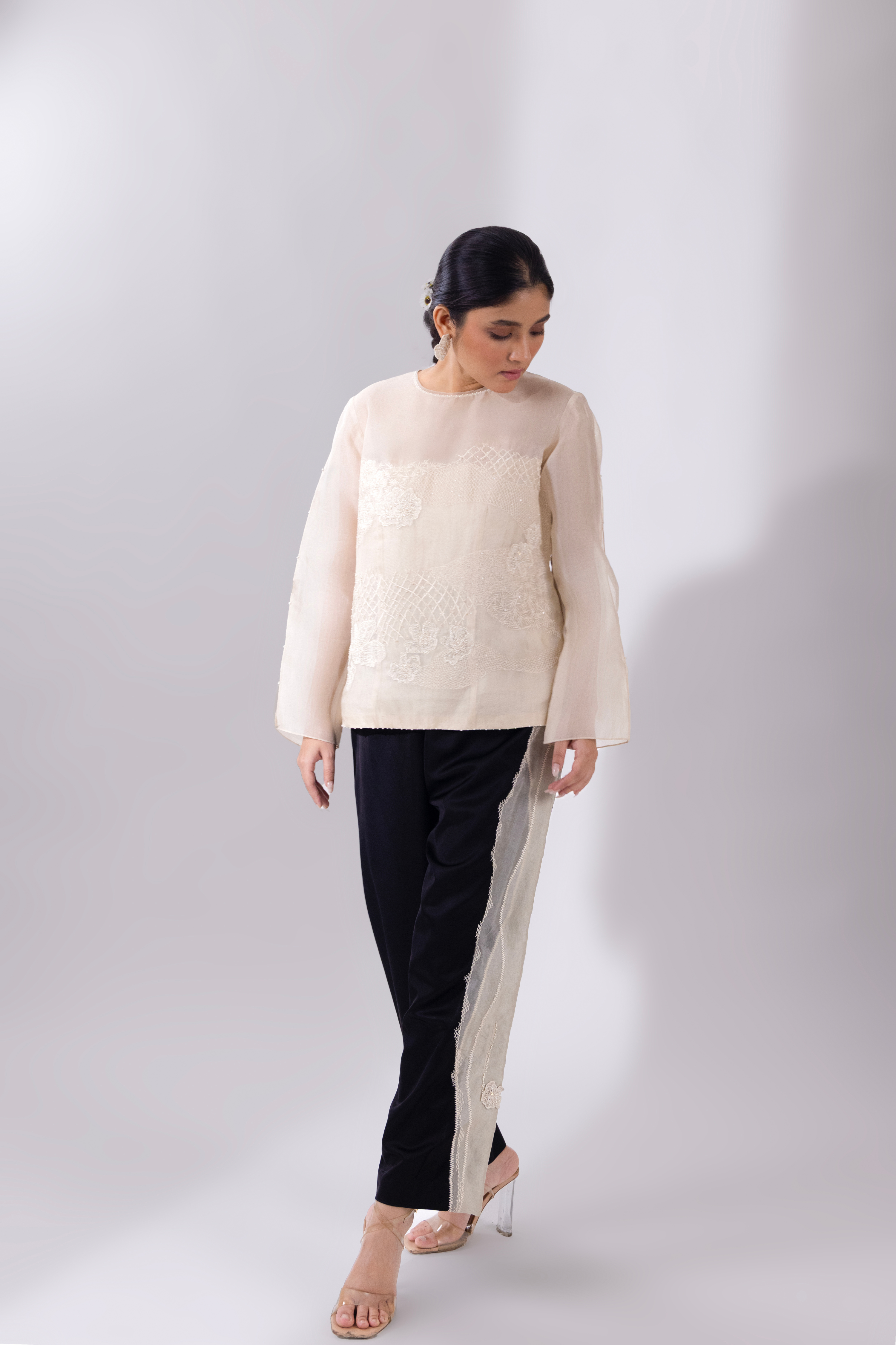 White WaveBorne Top With Pant