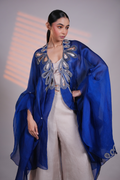 Blue Organza ReImagined Cape