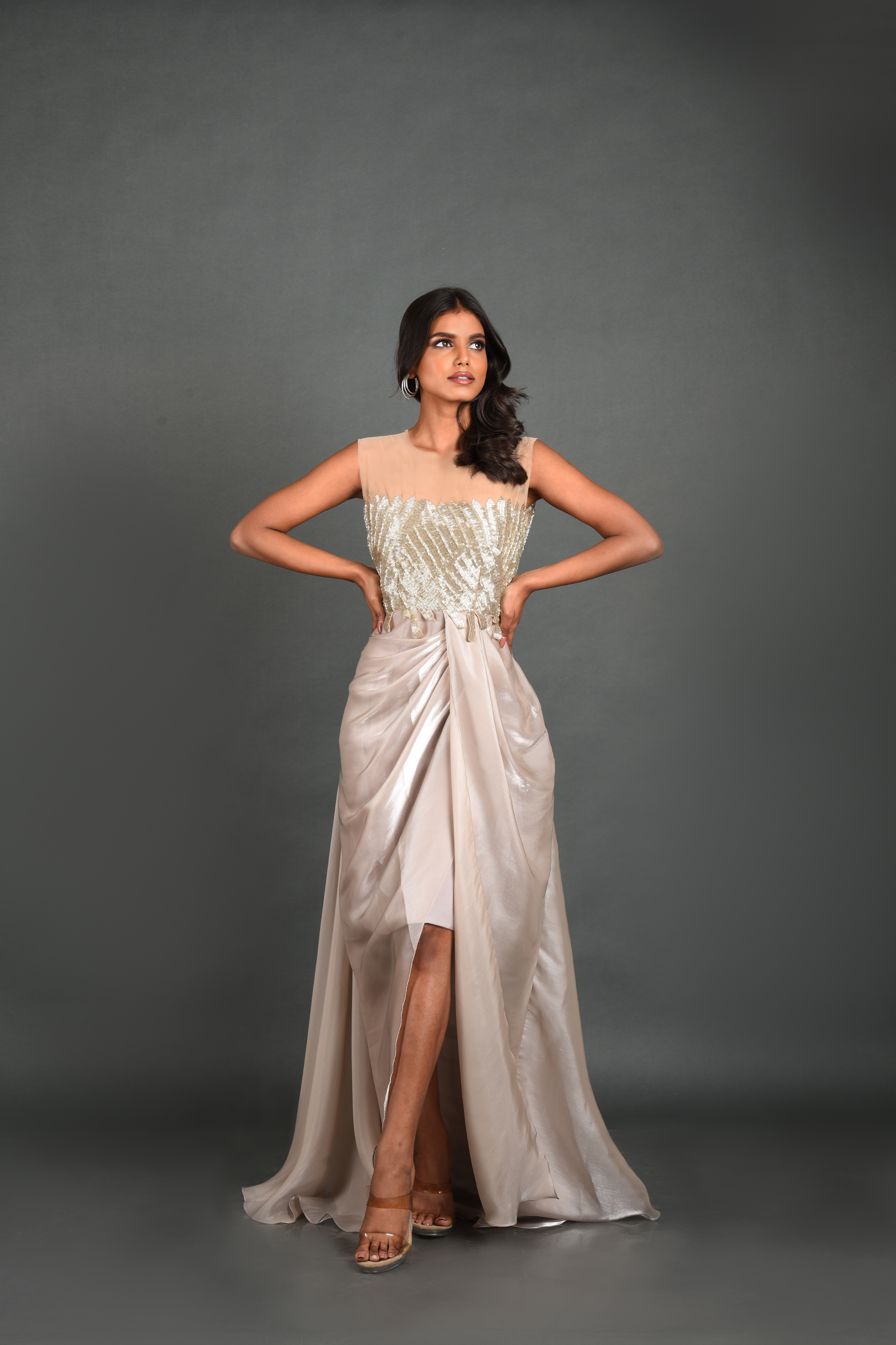 Jewel Georgette Gown