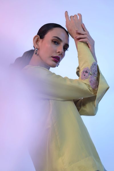 Yellow Silk Shirt