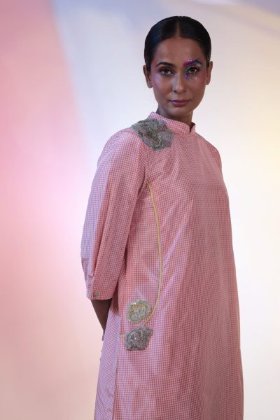 Pink Silk Dress