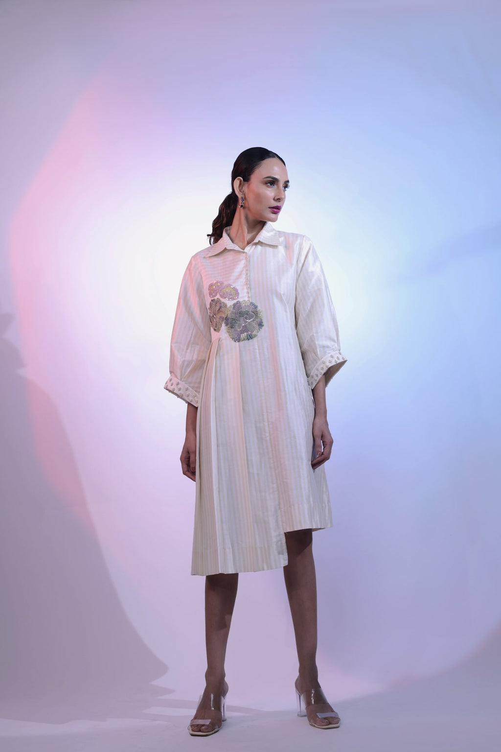 White Silk Dress
