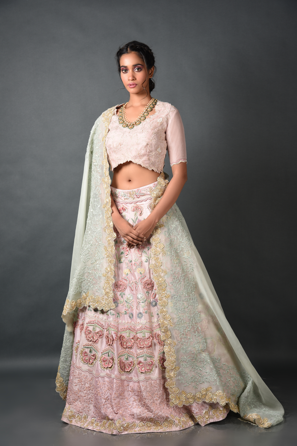 Blush Bloom Lehenga Set