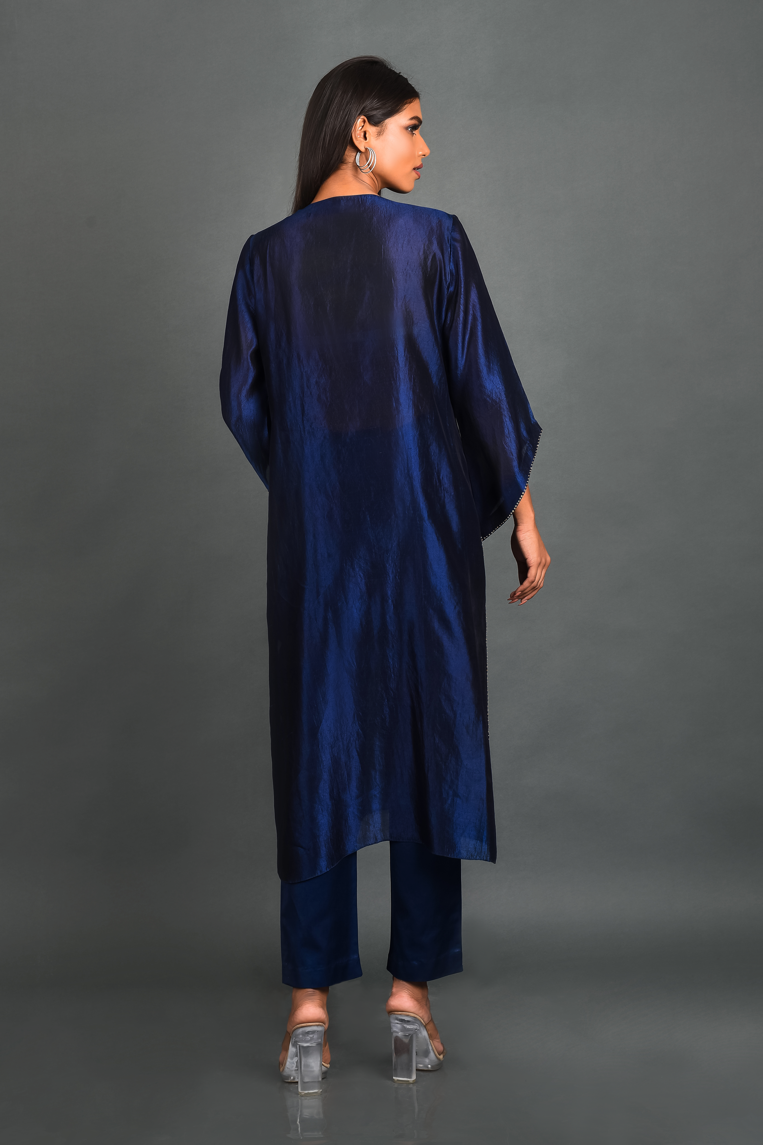 Blue Silk Kurta With Pant