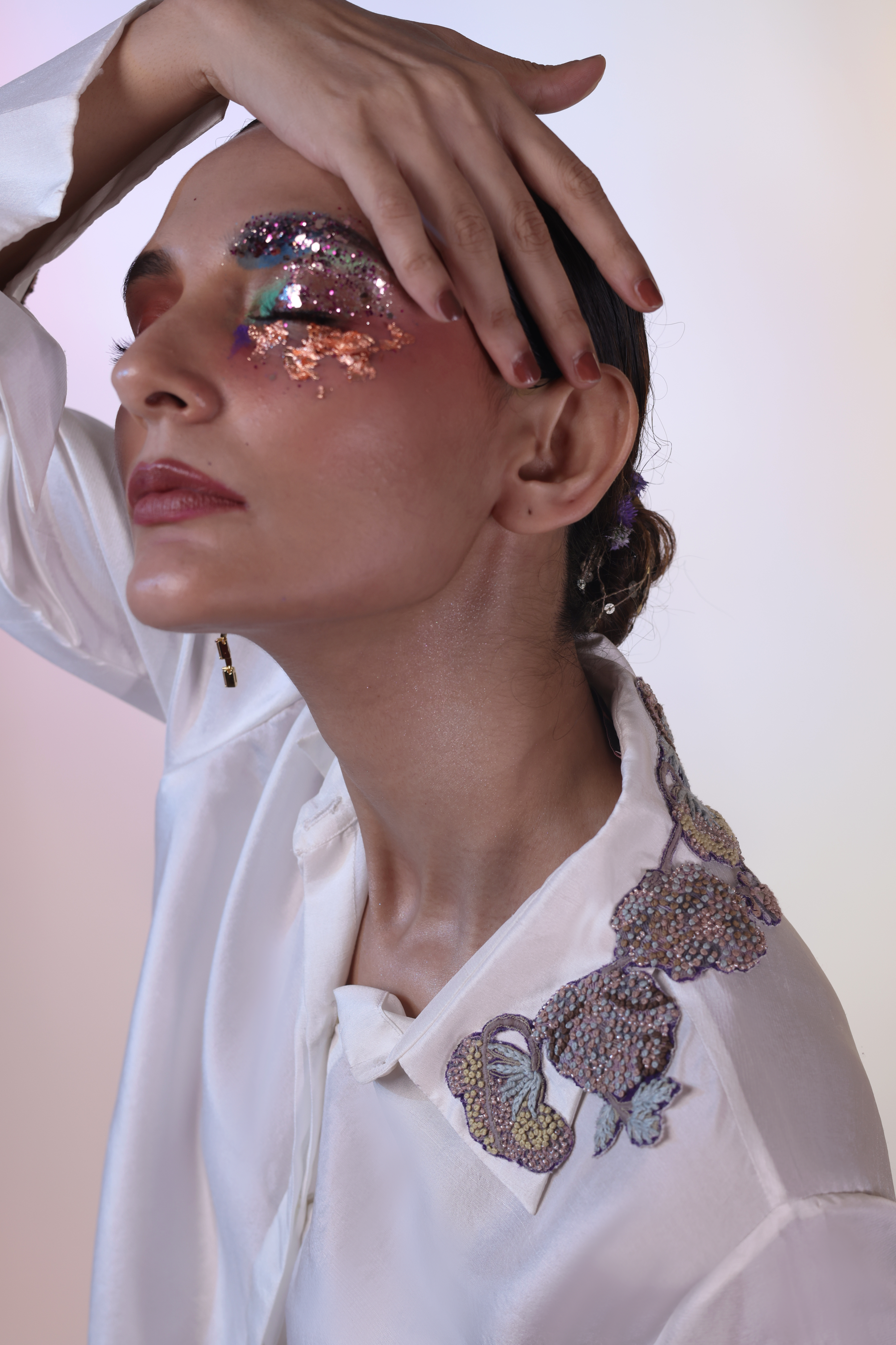 White Silk Shirt