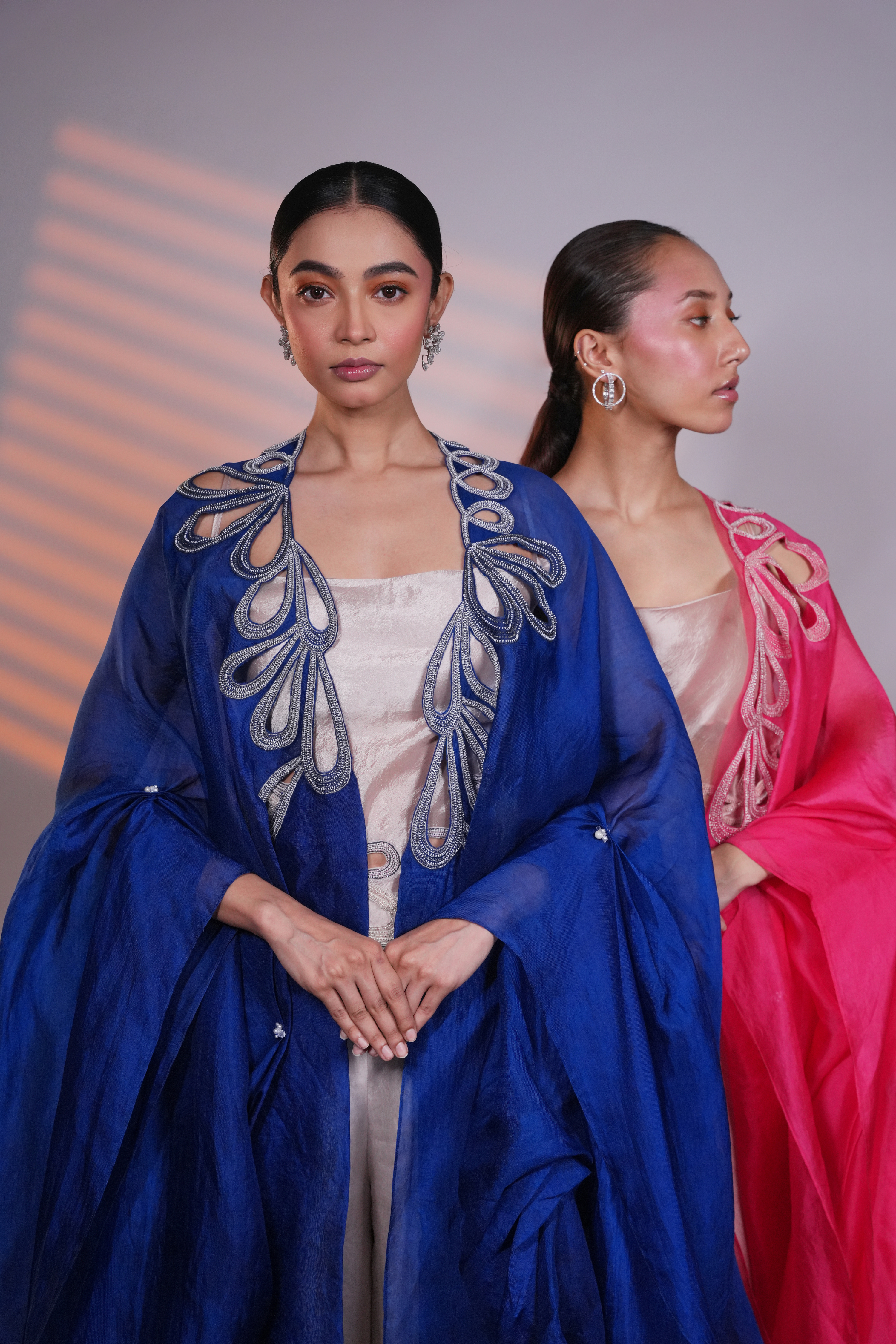 Blue Organza ReImagined Cape