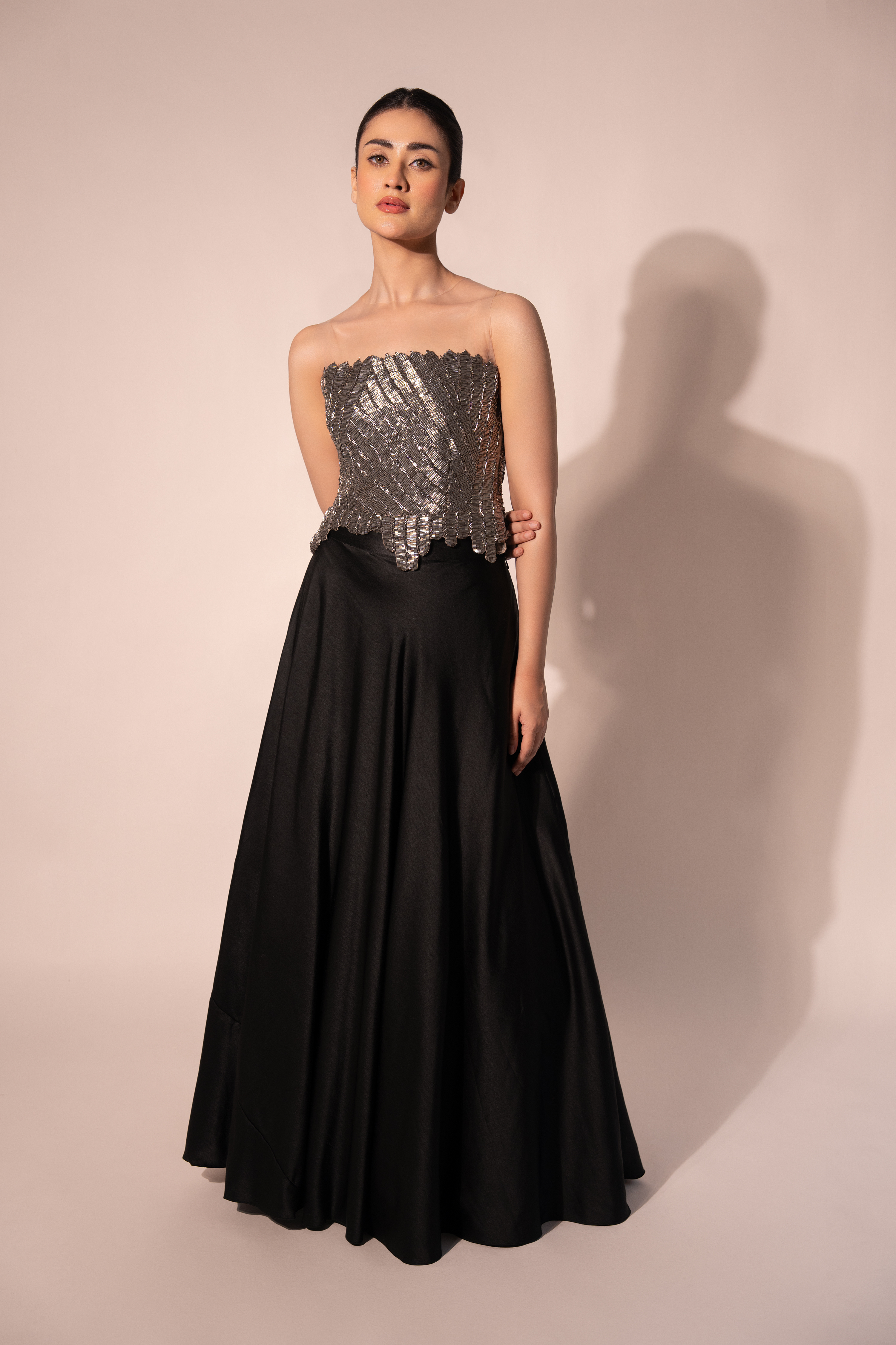 Gunmetal Shimmer Top