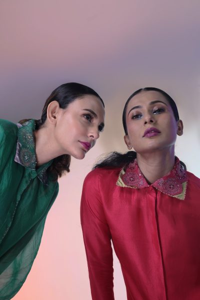 Red Silk Shirt