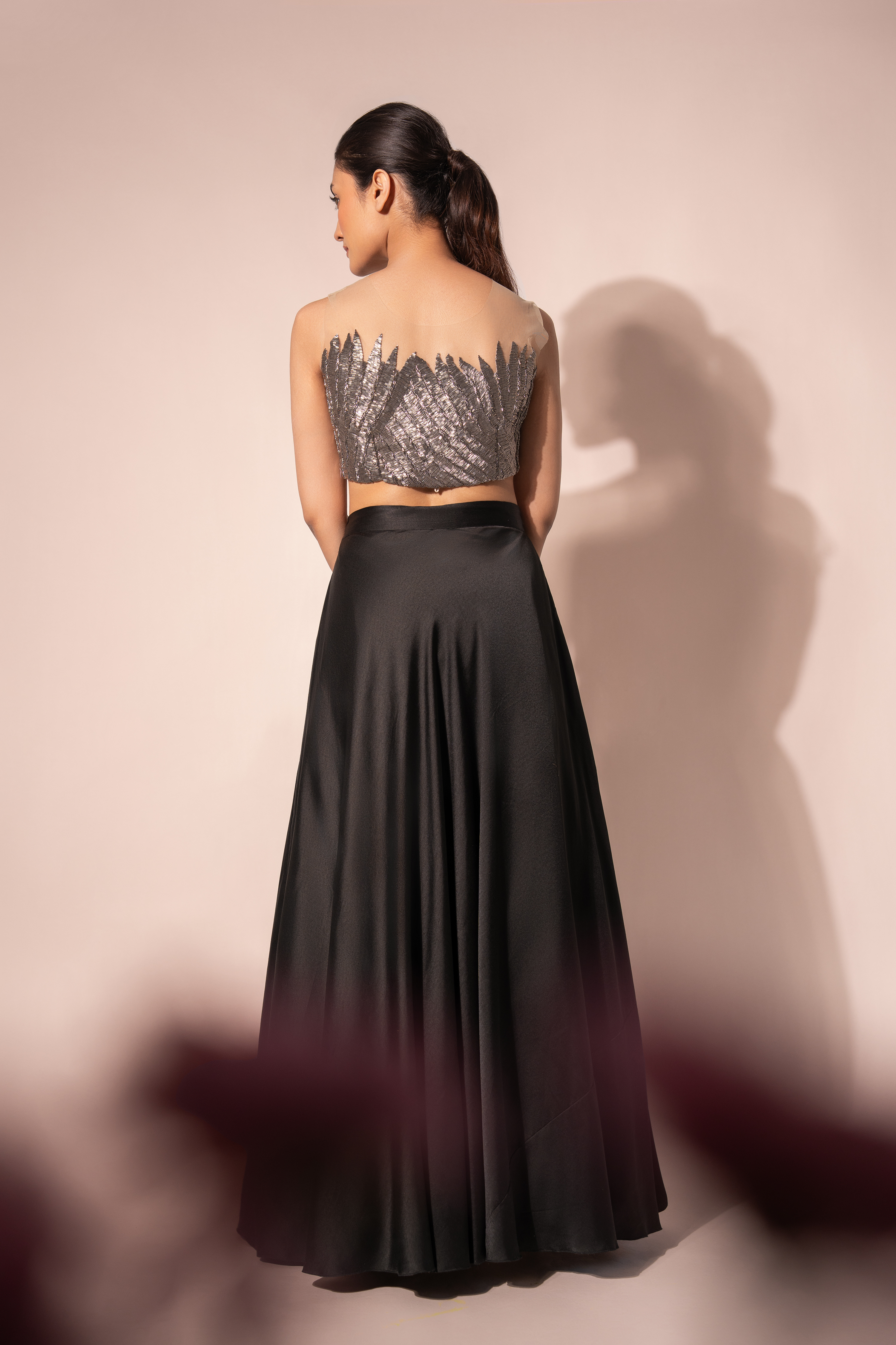 Gunmetal Shimmer Short Top