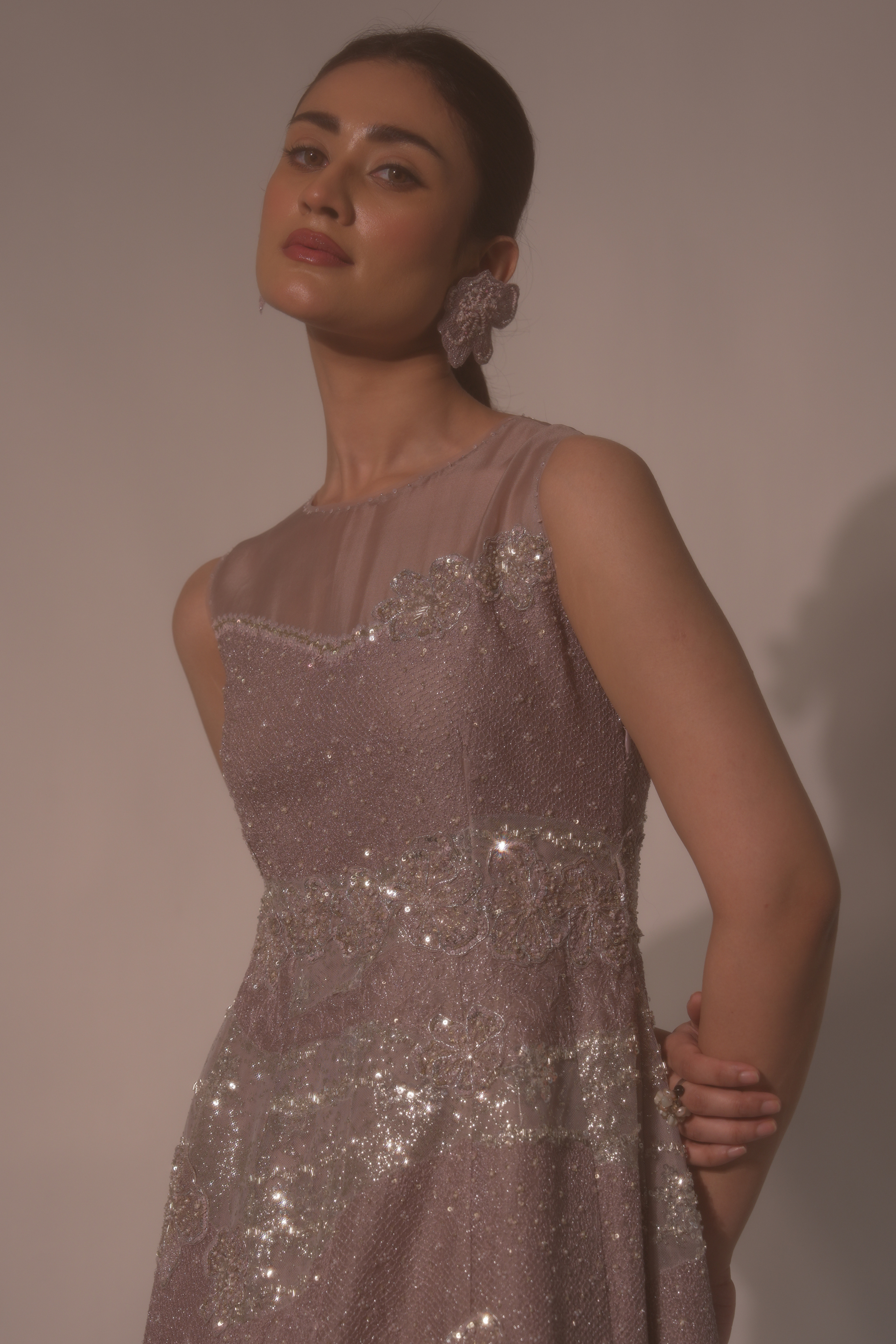 Purple Shimmer Dress