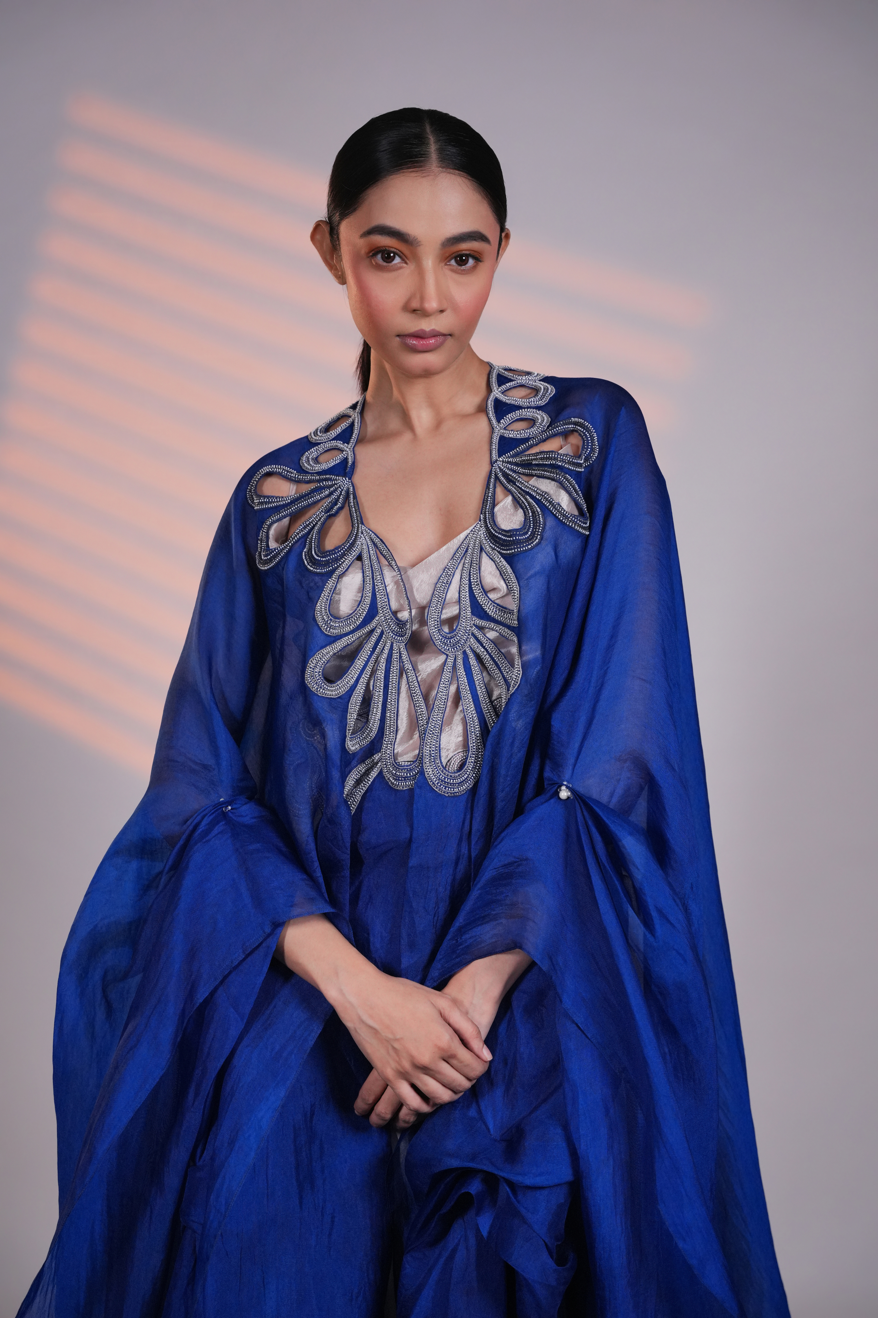 Blue Organza ReImagined Cape