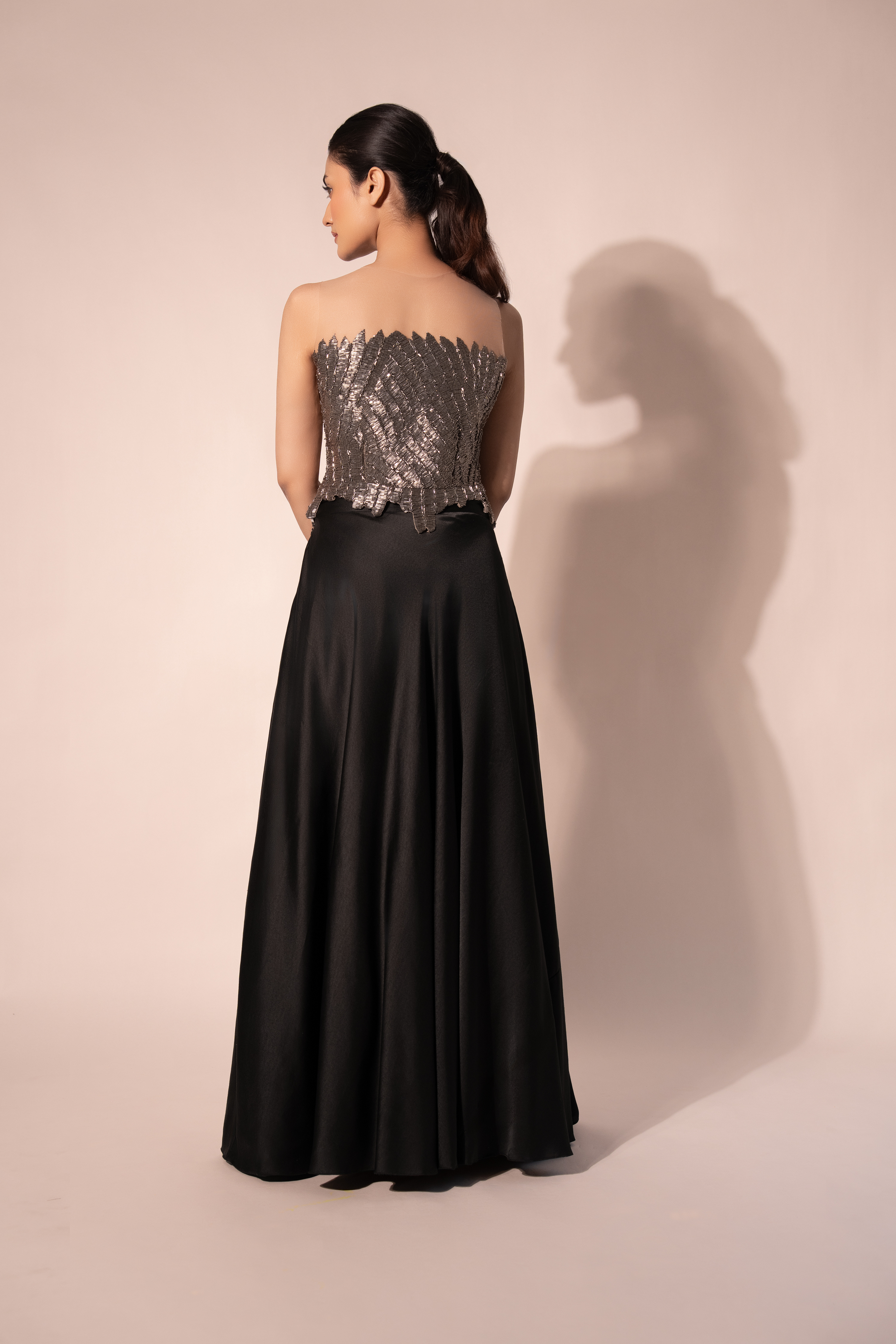 Gunmetal Shimmer Top