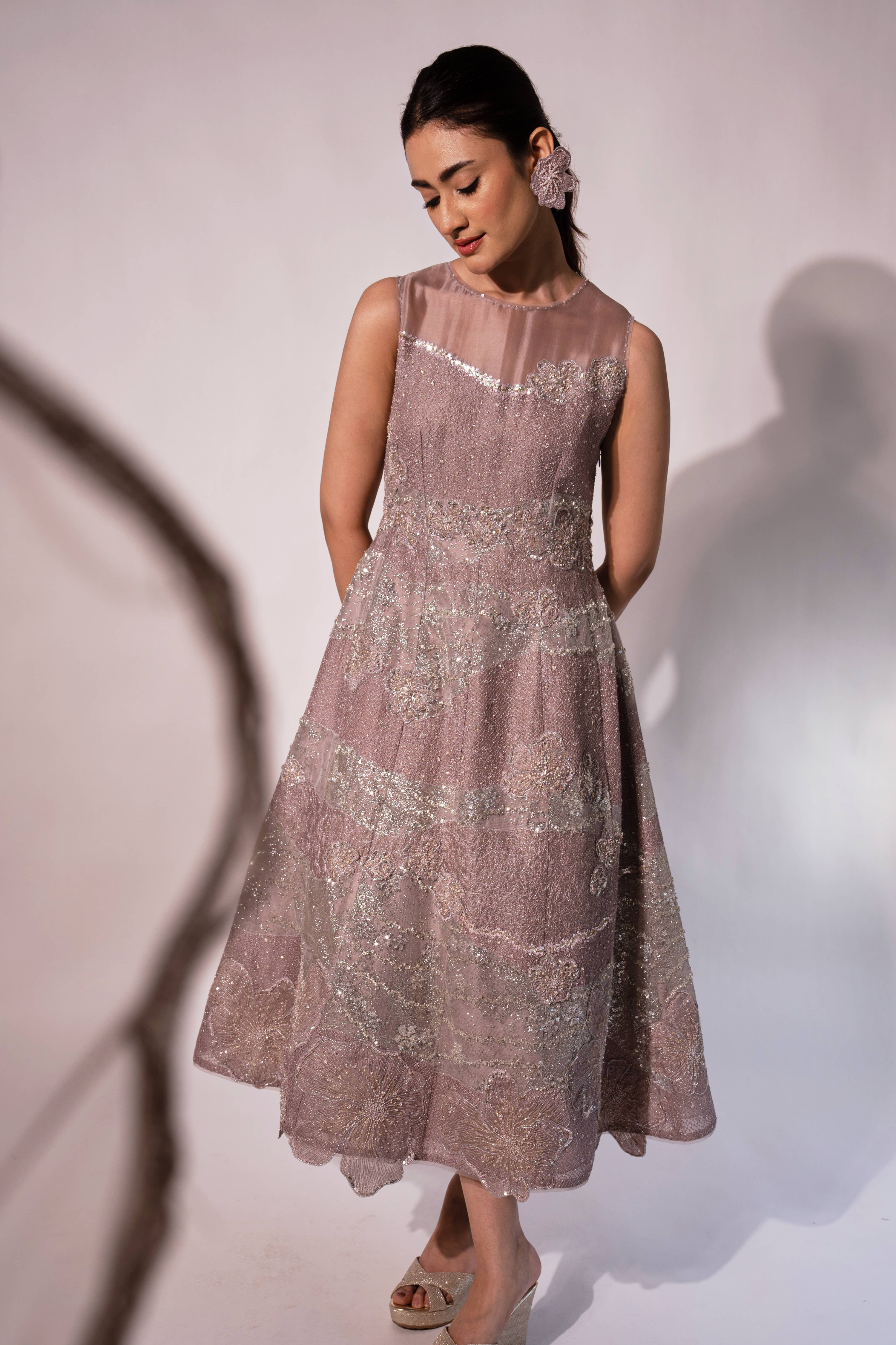 Purple Shimmer Dress