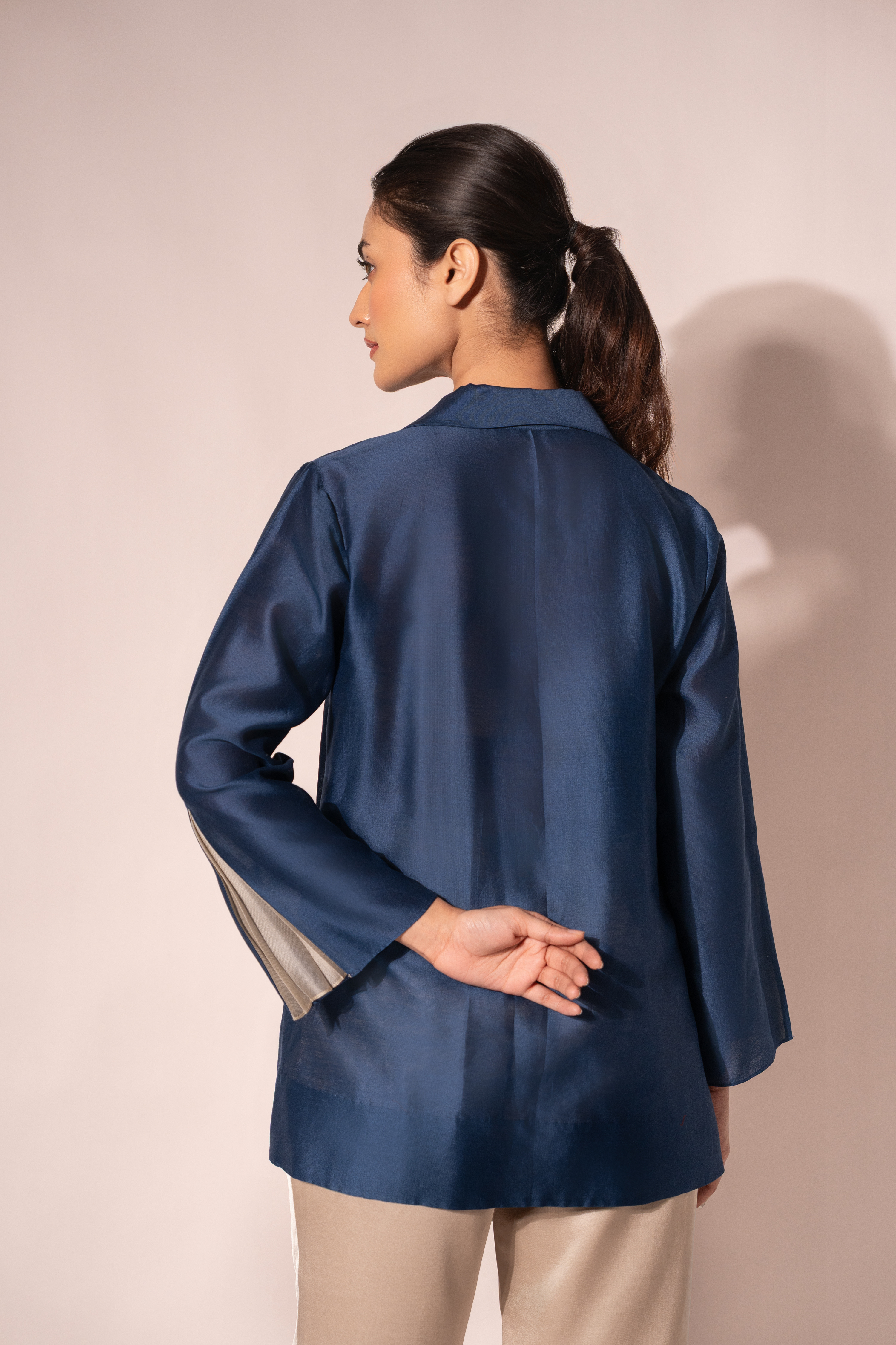 Blue Ivy Chanderi Shirt