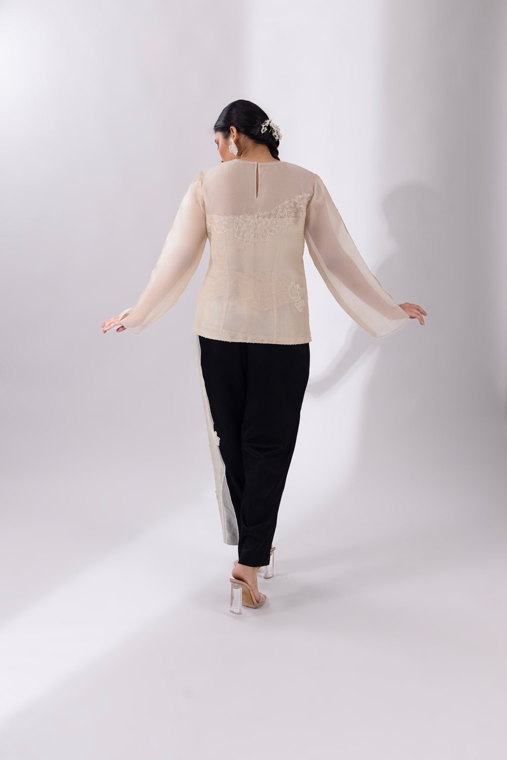 White WaveBorne Top With Pant