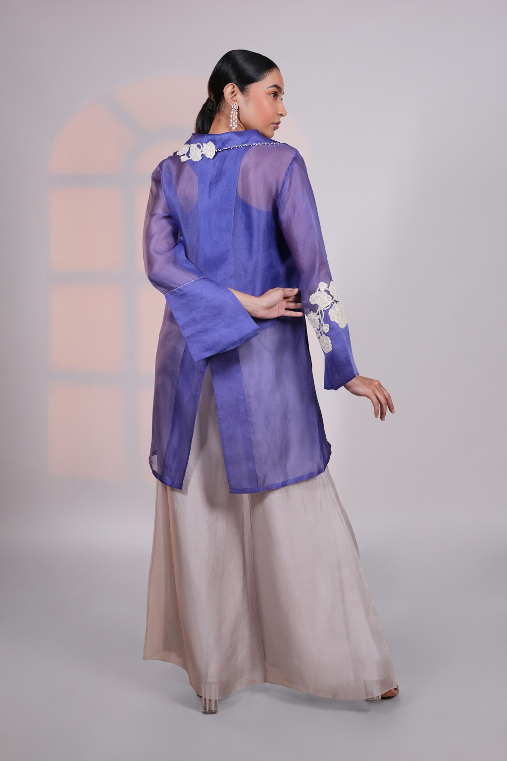 Purple Organza Shirt