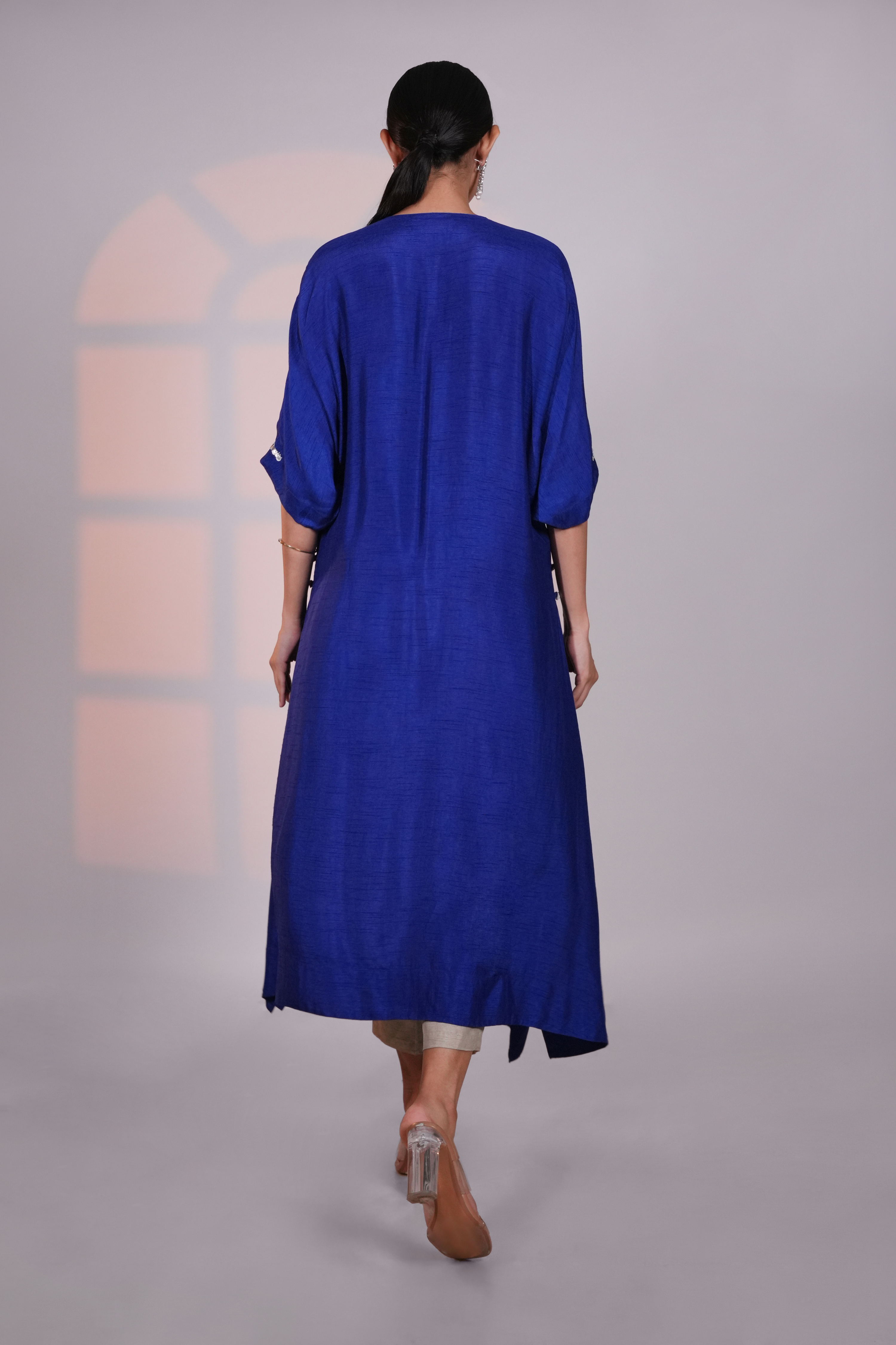 Blue Silk Kurta