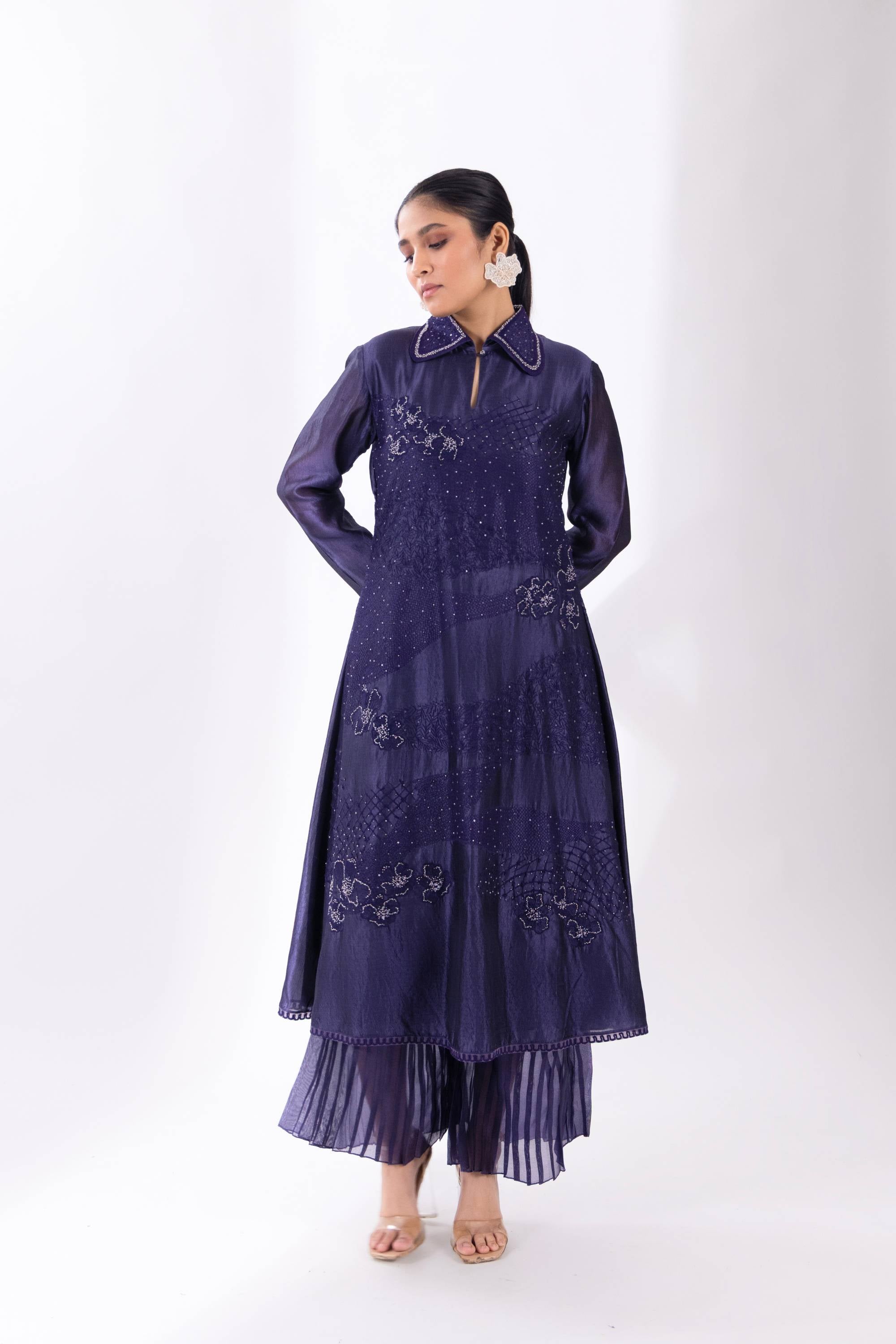 Anchor A-Line Kurta With Pant