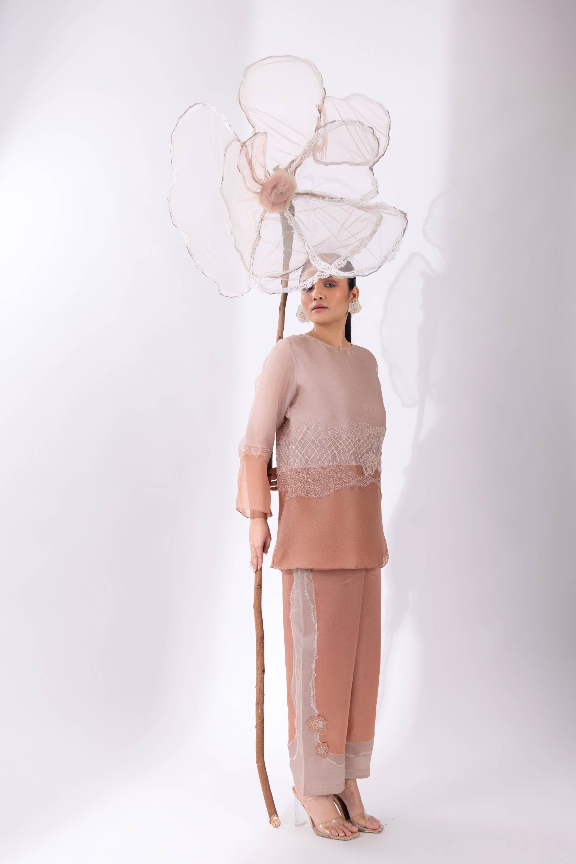 Cloud Colour Block A-Line Top & Pant