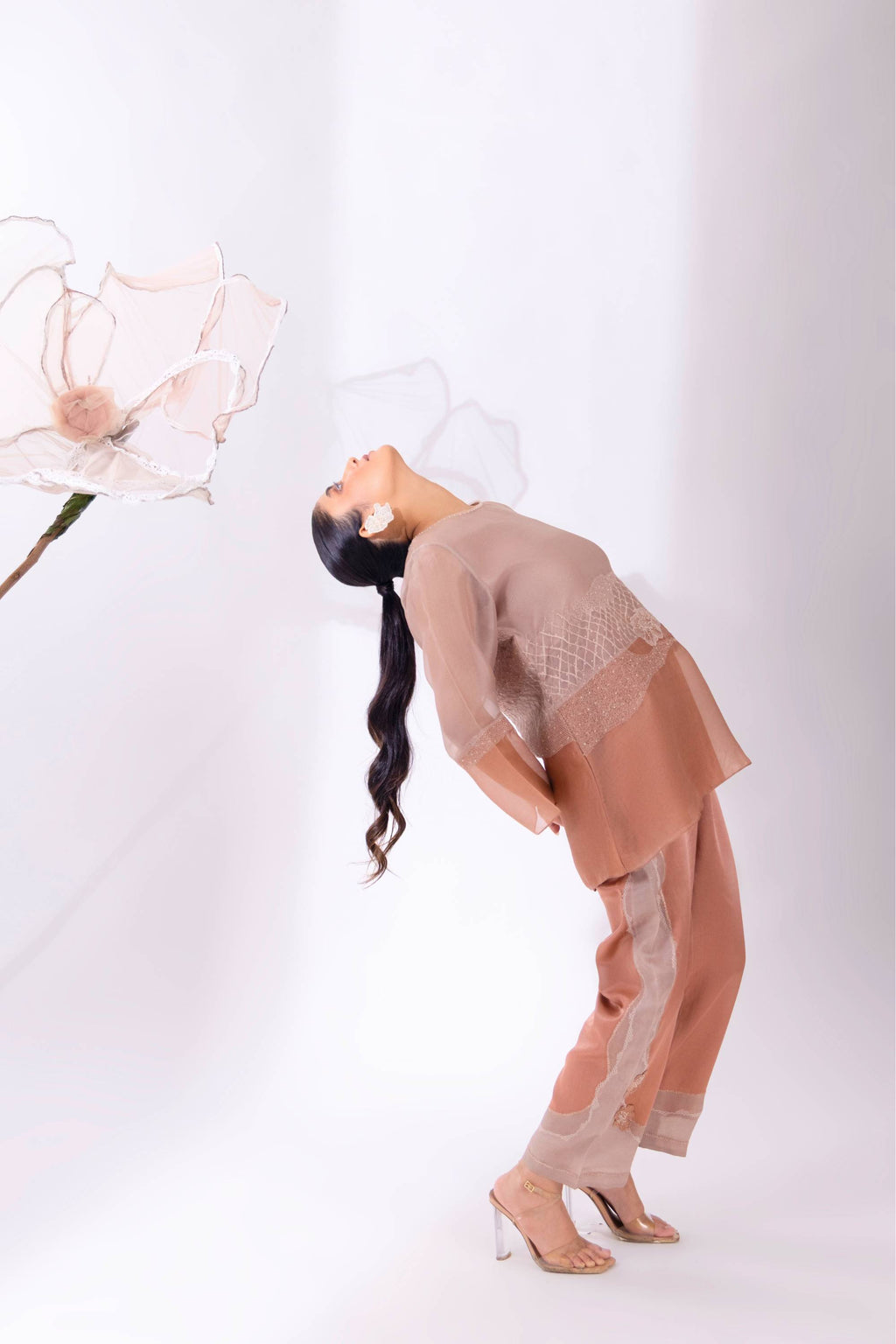 Cloud Colour Block A-Line Top & Pant