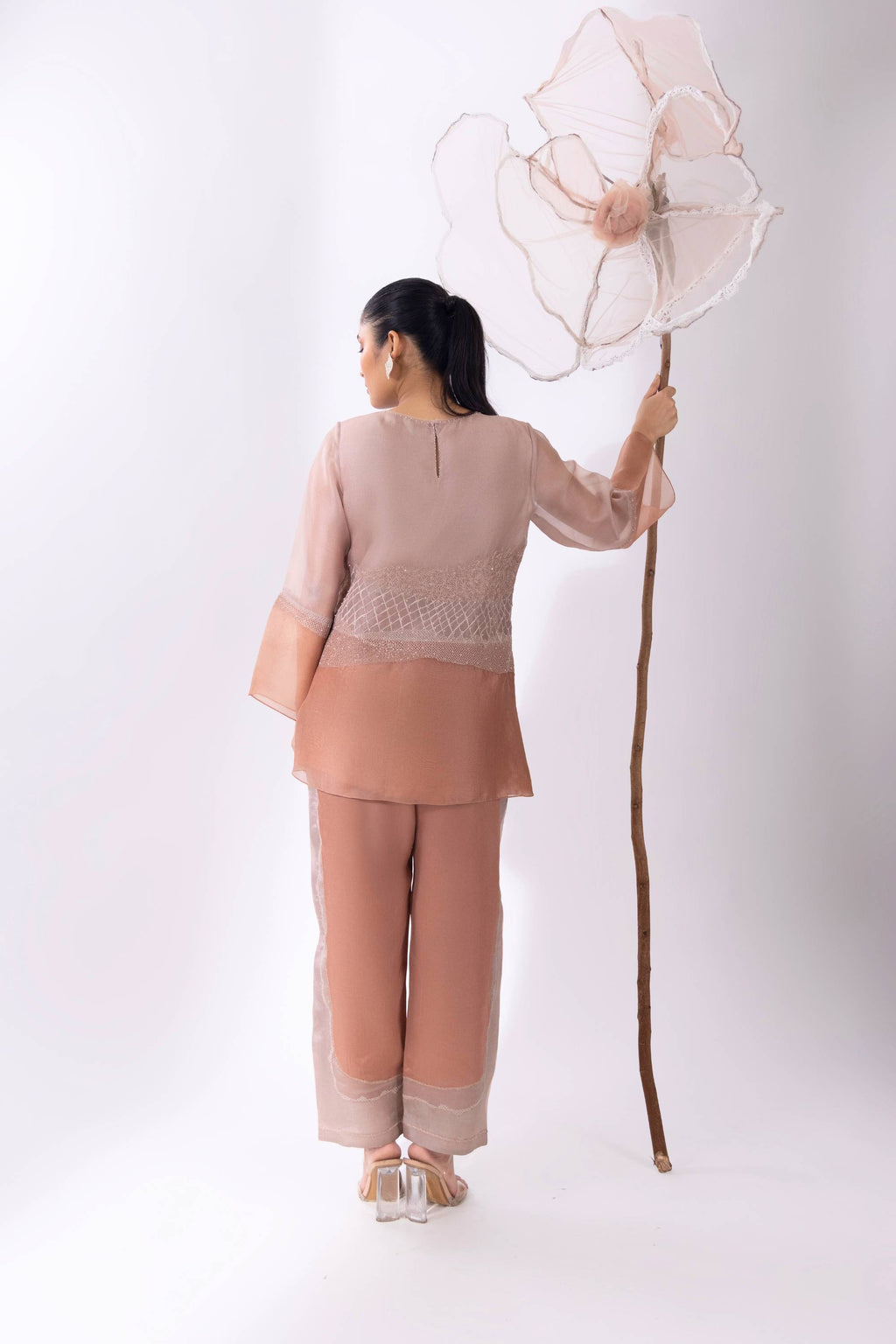Cloud Colour Block A-Line Top & Pant