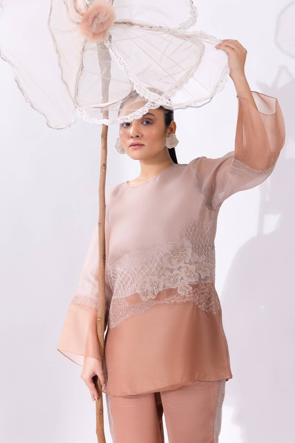 Cloud Colour Block A-Line Top & Pant