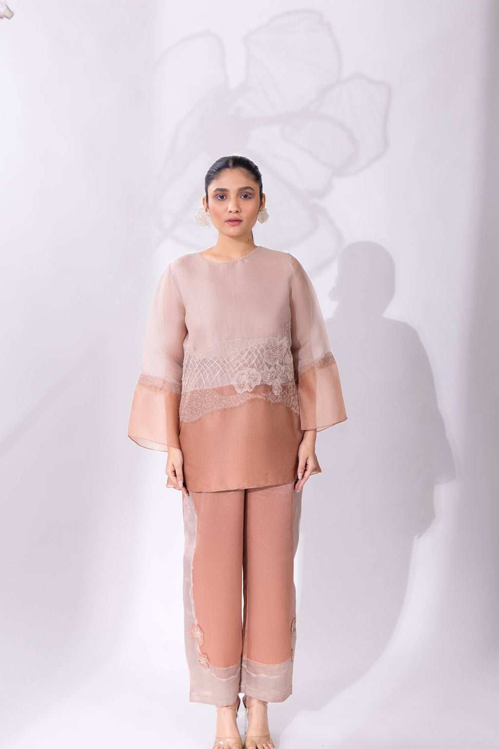 Cloud Colour Block A-Line Top & Pant