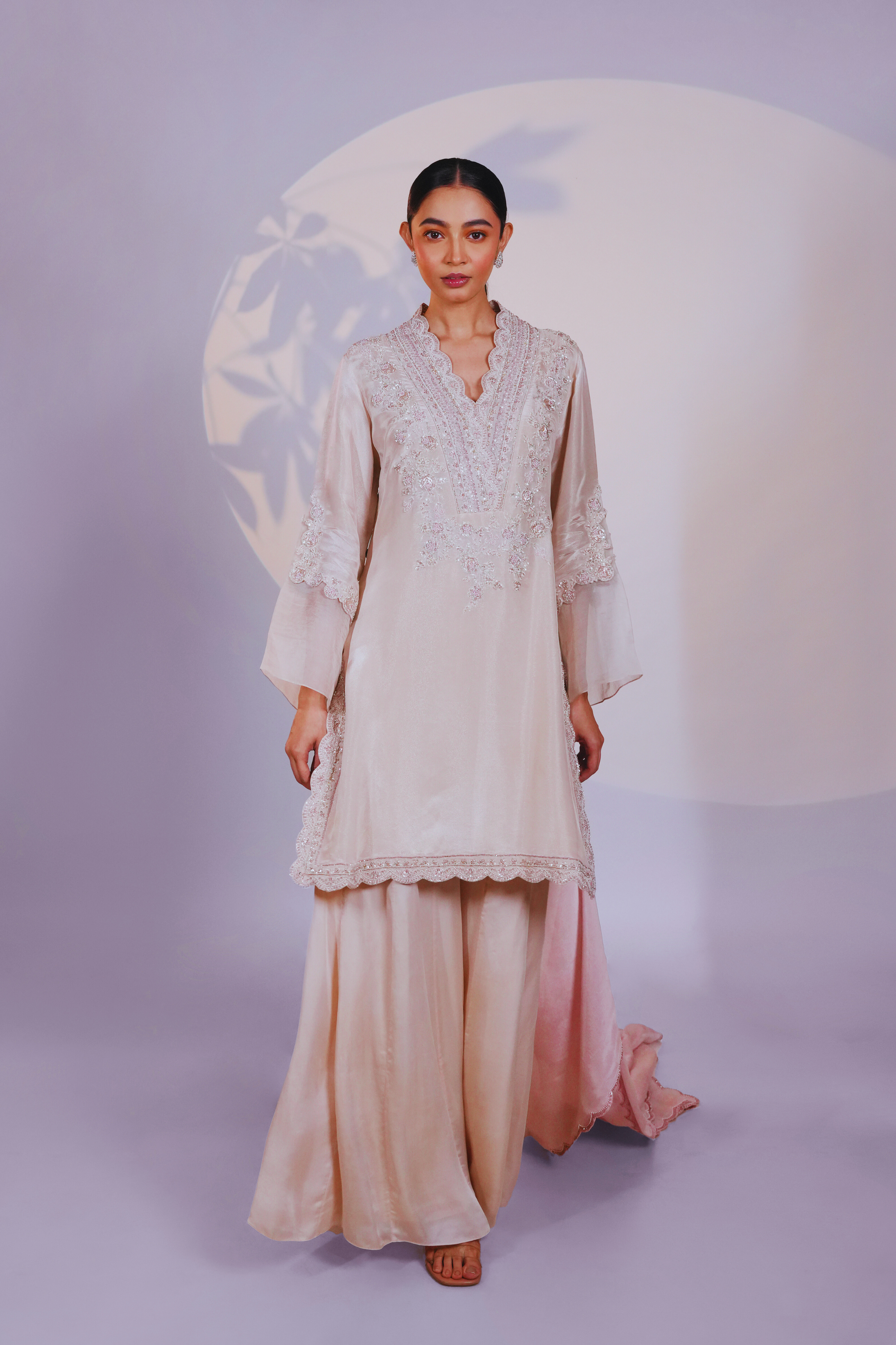 Nude Tissue Georgette Kurta
