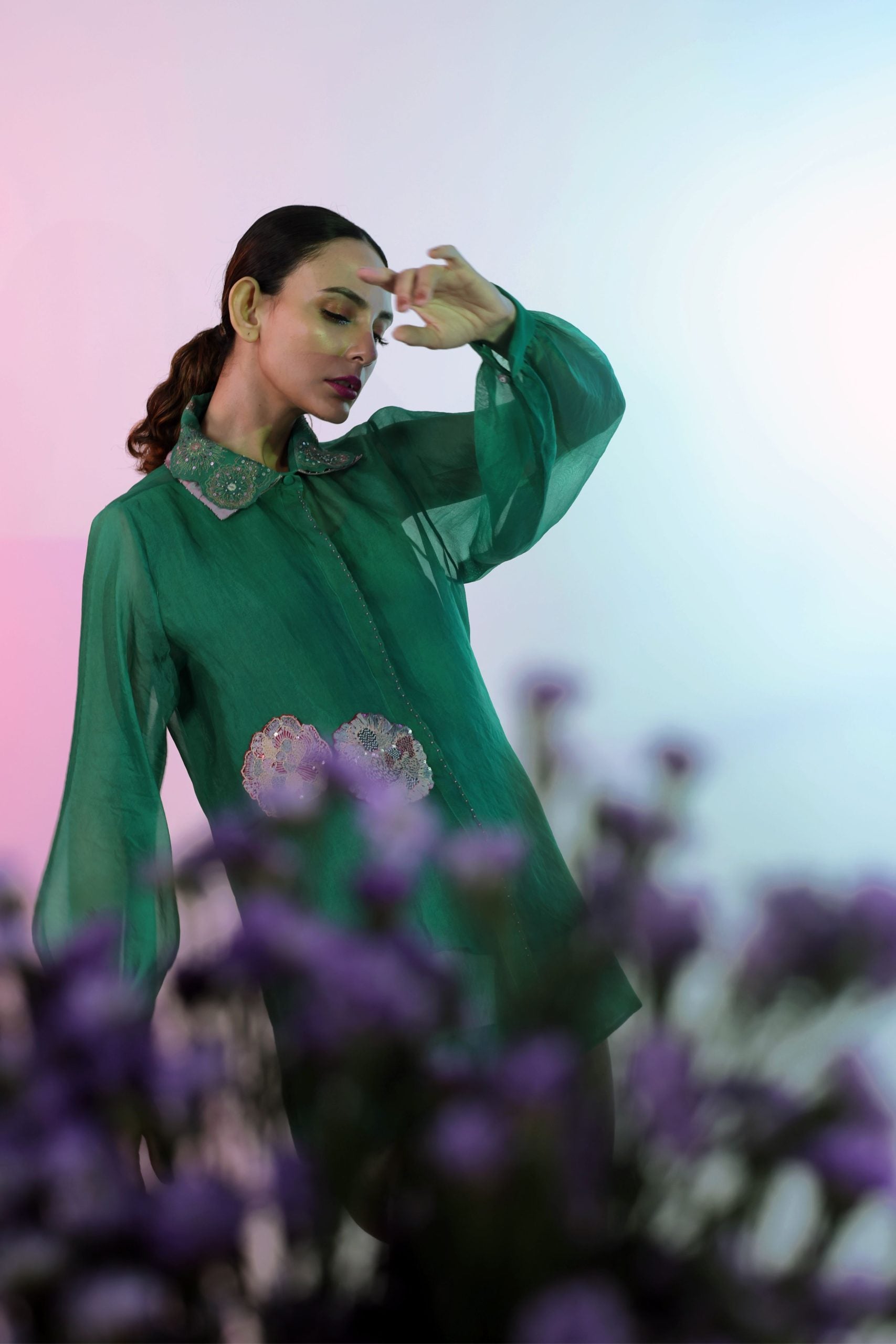 Green thicker Shirt With Pant