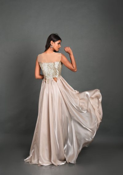 Jewel Georgette Gown